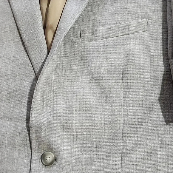 Men's Van Heusen Flex SportsCoat, Gray, Size 42L, Pre-Owned - Picture 5 of 11